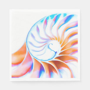 Serviette En Papier Nautilus coloré