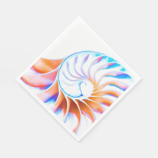 Serviette En Papier Nautilus coloré (Coin)