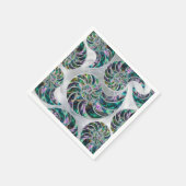 Serviette En Papier Nautilus Shell Abalone et Pearl (Coin)