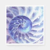 Serviette En Papier Nautilus violet (Devant)