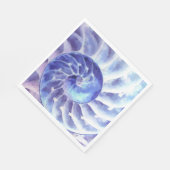 Serviette En Papier Nautilus violet (Coin)