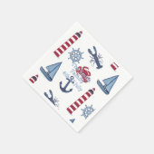 Serviette En Papier Nautique  (Coin)