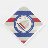 Serviette En Papier Nautique Juillet 4 Papier serviettes (Coin)