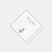 Serviette En Papier Nautique Océanique classique marine Mariage Papier (Coin)