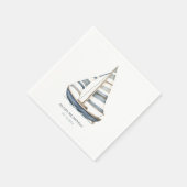 Serviette En Papier Nautique voilier (Coin)