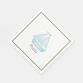 Serviette En Papier Nautique voilier à voile (Coin)