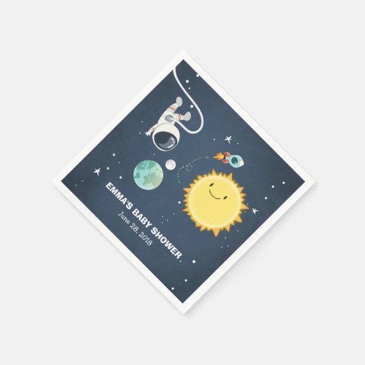 Serviette En Papier Navire d'astronaute de fusée de douches spatiales (Coin)