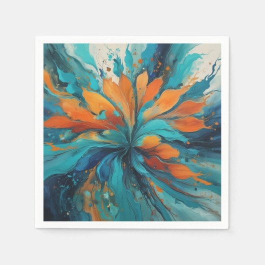 Serviette En Papier Navire de feu (Devant)