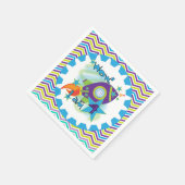 Serviette En Papier Navire spatiale 4e Anniversaire Papier (Coin)