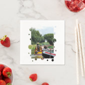 SERVIETTE EN PAPIER NAVIRES (En situation)