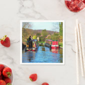 SERVIETTE EN PAPIER NAVIRES (En situation)