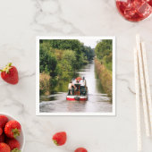 SERVIETTE EN PAPIER NAVIRES (En situation)