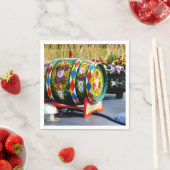 SERVIETTE EN PAPIER NAVIRES (En situation)