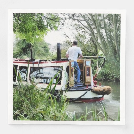 SERVIETTE EN PAPIER NAVIRES (Devant)