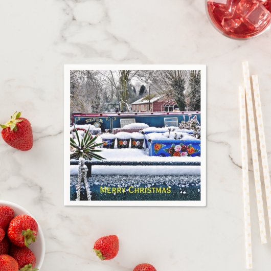 SERVIETTE EN PAPIER NAVIRES (En situation)