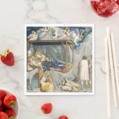 Serviette En Papier Navitité (Naissance de Jésus-Christ) (par Giotto) (En situation)