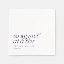 Navy Blue So We Meeting at a Bar Modern Simple Mar