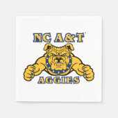 Serviette En Papier NC A&T Agences | Aggie Bulldog (Devant)