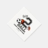 Serviette En Papier Né 2 Ball Sports Thème Boy's 2nd Birthday Party (Coin)