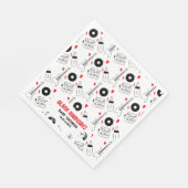 Serviette En Papier Né au Baby shower Rock Star (Coin)