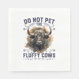 Serviette En Papier Ne Caressez Pas Les Vaches Douces Bison Parc Yello