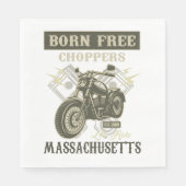 Serviette En Papier Né Choppers Gratuits Massachusetts serviettes (Devant)
