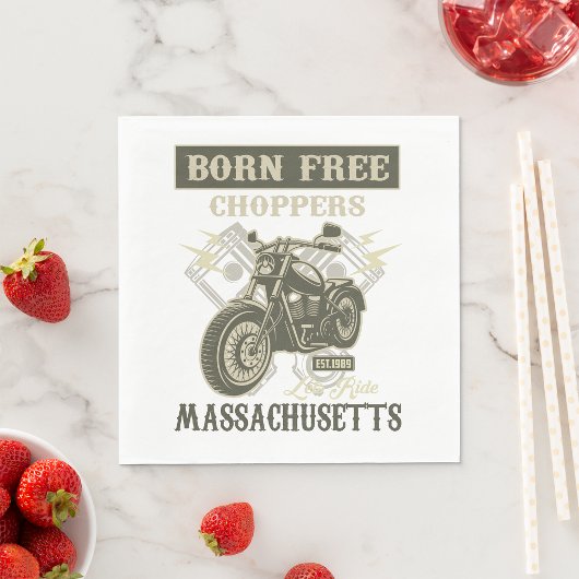 Serviette En Papier Né Choppers Gratuits Massachusetts serviettes