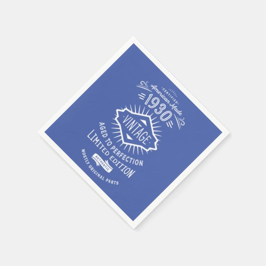 Serviette En Papier Né en 1930 90e anniversaire en 2020 (Coin)
