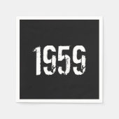 Serviette En Papier Né en 1959 (Devant)