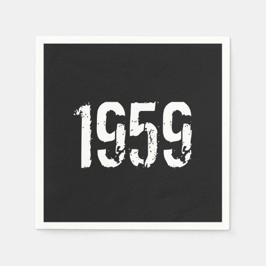 Serviette En Papier Né en 1959 (Devant)