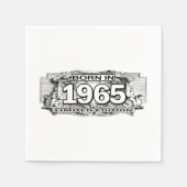 Serviette En Papier Né En 1965 Edition Limitée Napkins (Devant)