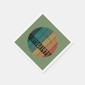 Serviette En Papier Né en 1970 anniversaire vintage (Coin)