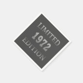 Serviette En Papier né en 1972 élégante fête d'anniversaire (Coin)