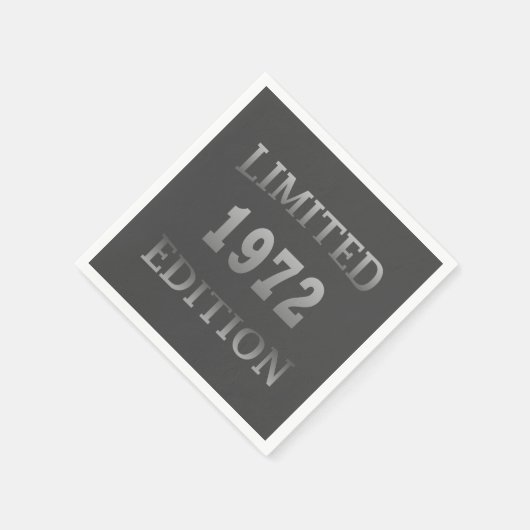 Serviette En Papier né en 1972 élégante fête d'anniversaire (Coin)