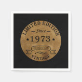 Serviette En Papier Né en 1973 anniversaire vintage (Devant)