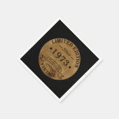 Serviette En Papier Né en 1973 anniversaire vintage (Coin)