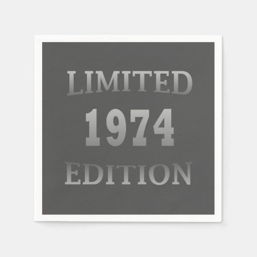 Serviette En Papier Né en 1974 (Devant)