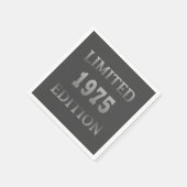 Serviette En Papier Né en 1975 50ème anniversaire (Coin)
