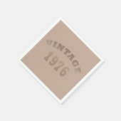 Serviette En Papier Né en 1976 anniversaire vintage (Coin)