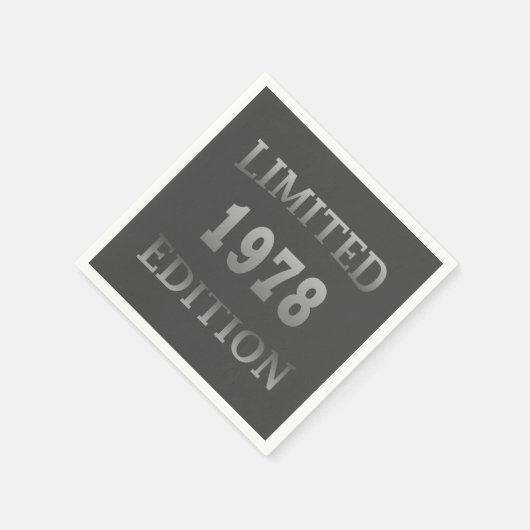 Serviette En Papier né en 1978 fête d'anniversaire (Coin)