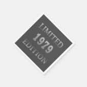 Serviette En Papier né en 1979 fête d'anniversaire élégant (Coin)
