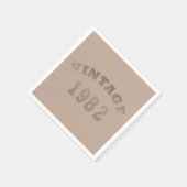 Serviette En Papier Né en 1982 anniversaire vintage (Coin)