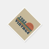 Serviette En Papier Né en 1983 anniversaire vintage (Coin)