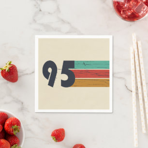 Serviette En Papier Né en 1995 vintage 30ème anniversaire fête
