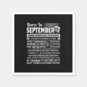 Serviette En Papier Né en septembre virgo drôle cadeau d'anniversaire (Devant)