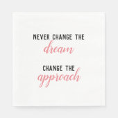 Serviette En Papier Ne jamais changer le rêve (Devant)