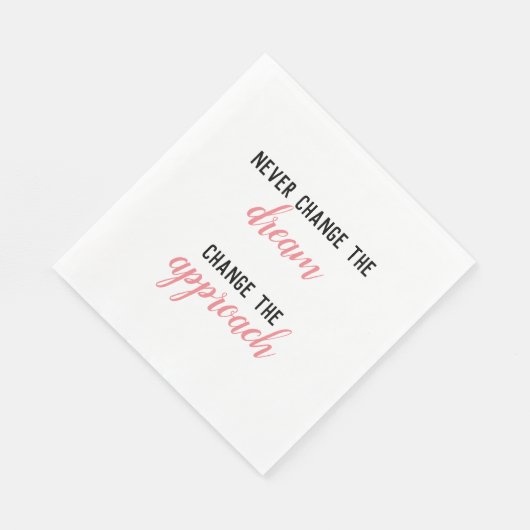Serviette En Papier Ne jamais changer le rêve (Coin)