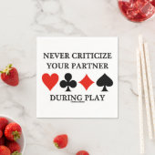 Serviette En Papier Ne jamais critiquer votre partenaire pendant le po (En situation)