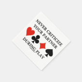 Serviette En Papier Ne jamais critiquer votre partenaire pendant le po (Coin)