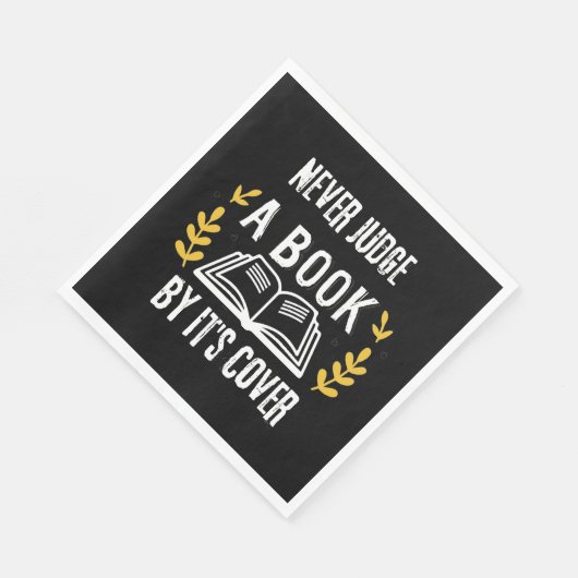 Serviette En Papier Ne jugez jamais un livre par sa couverture (Coin)
